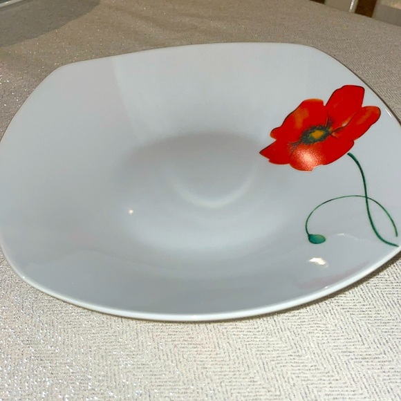 Gallery dishes - set of 3 shallow bowls pretty floral design - Picture 2 of 5